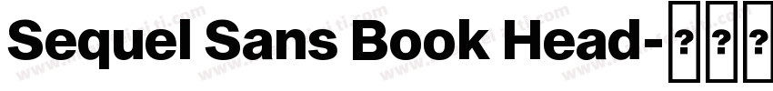 Sequel Sans Book Head字体转换